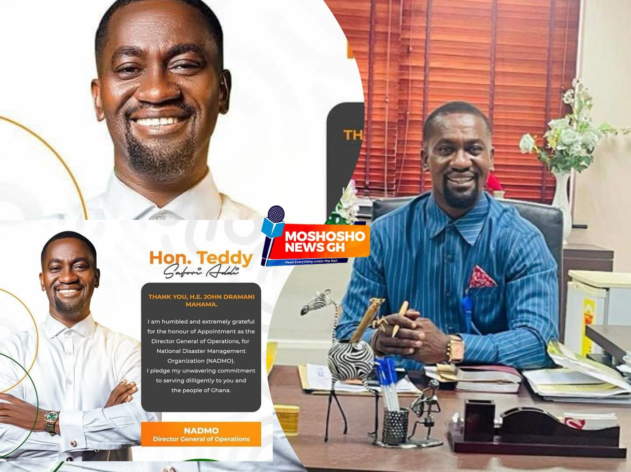 Former Ayensuano MP Teddy Safori Addi Appointed Deputy Director-General of Operations For NADMO